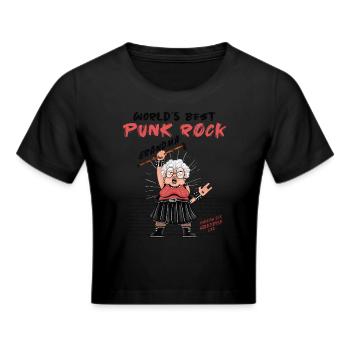La meilleure grand-mère punk rock du monde - Old Punks Never - Crop top - noir - Devant - Marisol (170cm)