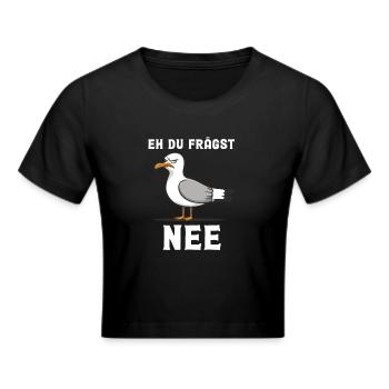 Bevor du fragst nein, Möwe - Frauen Cropped T-Shirt - Schwarz - Vorne - Marisol (170cm)