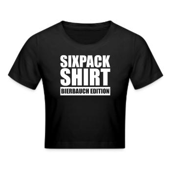Bierbauch Edition Biertrinker Bierliebhaber Bier - Frauen Cropped T-Shirt - Schwarz - Vorne - Marisol (170cm)