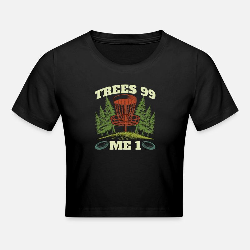 Arbre de disc golf Frisbee Golf - Crop top - noir