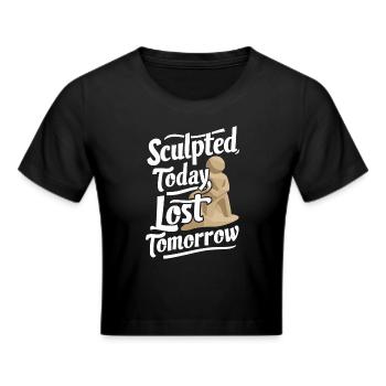Sculpteurs de sable professionnels sur la plage du - Crop top - noir - Devant - Marisol (170cm)