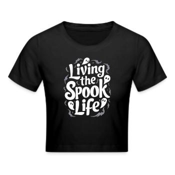 Appât fantôme Halloween Parapsychologie Paranormal - Crop top - noir - Devant - Marisol (170cm)