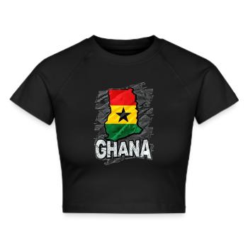 Ghana - Crop top - noir - Devant - Marisol (170cm)