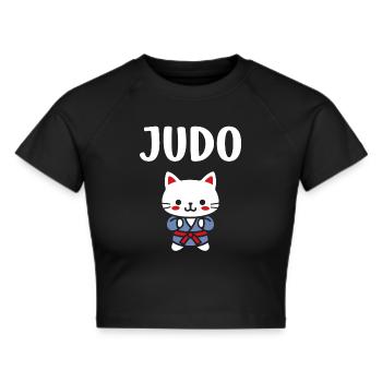Judo - Frauen Cropped T-Shirt - Schwarz - Vorne - Marisol (170cm)