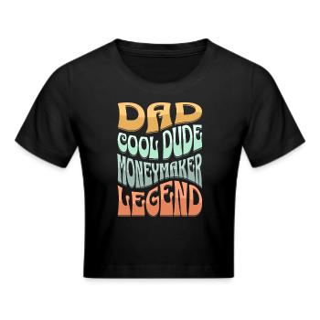 Papa Gagner de l’argent - Crop top - noir - Devant - Marisol (170cm)