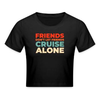 Cruise - Cropped T-Shirt - black - Front - Marisol (170cm)