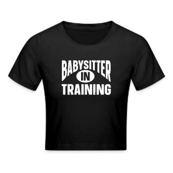 Babysitter Babysitting - Cropped T-Shirt - sort - Foran - Marisol (170cm)