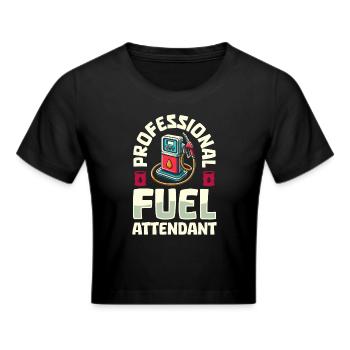 Tankwart - Frauen Cropped T-Shirt - Schwarz - Vorne - Marisol (170cm)