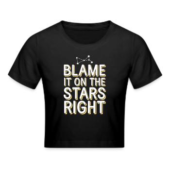 Astrologie-skeptiker: Kritisches Denken - Frauen Cropped T-Shirt - Schwarz - Vorne - Marisol (170cm)