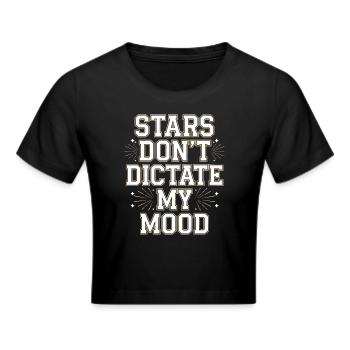 Sceptique de l’astrologie : pensée critique - Crop top - noir - Devant - Marisol (170cm)