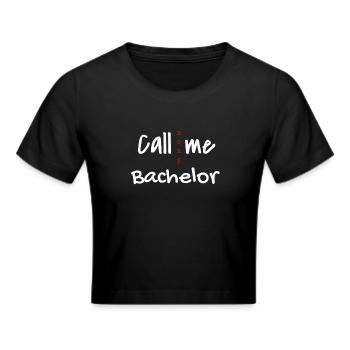 Bachelor 2025 Abschluss Promotion Sponsion - Frauen Cropped T-Shirt - Schwarz - Vorne - Marisol (170cm)