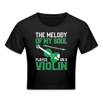 Musiciens de violon, professeurs de violon, amateurs de violon - Crop top - noir - Devant - Marisol (170cm)