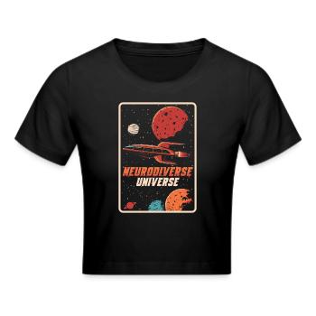 Autismus Awareness Day Autist Geschenk - Frauen Cropped T-Shirt - Schwarz - Vorne - Marisol (170cm)