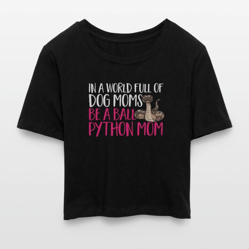 Ball Python Snake King Python Crop top