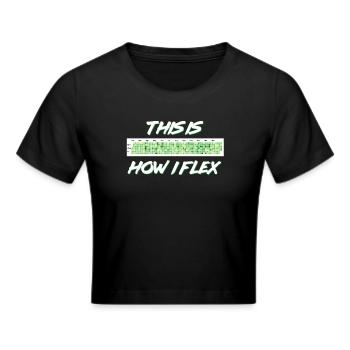 Programmer Humor Coding Jokes Developer - Cropped T-Shirt - black - Front - Marisol (170cm)