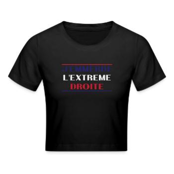 J'emmerde l'extreme droite - Crop top - noir - Devant - Marisol (170cm)