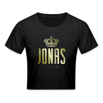 Jonas - Frauen Cropped T-Shirt - Schwarz - Vorne - Marisol (170cm)