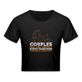 couples de motards disant couple - Crop top - noir - Devant - Marisol (170cm)