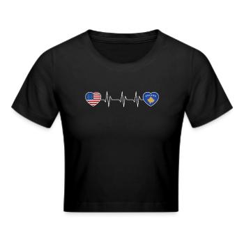 Kosovo (en anglais) - Crop top - noir - Devant - Marisol (170cm)