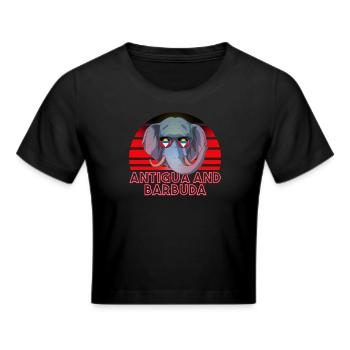 Antigua and Barbuda - Cropped T-Shirt - black - Front - Marisol (170cm)