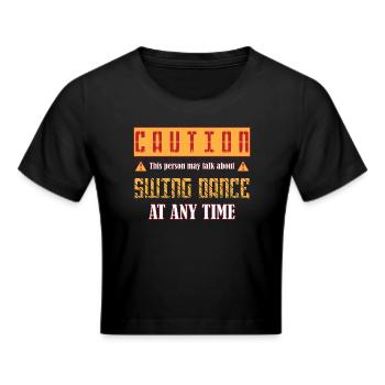 Swing Swing-Musik - Frauen Cropped T-Shirt - Schwarz - Vorne - Marisol (170cm)