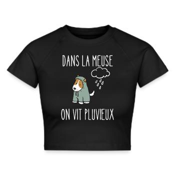 dans la meuse on vit pluvieux - Crop top - noir - Devant - Marisol (170cm)