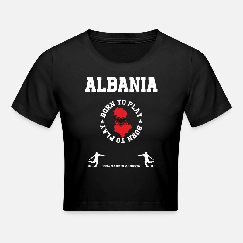 Albanie - Crop top - noir
