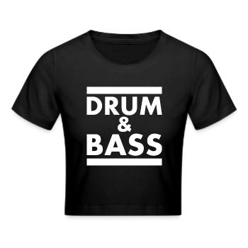Drum and bass - Frauen Cropped T-Shirt - Schwarz - Vorne - Marisol (170cm)