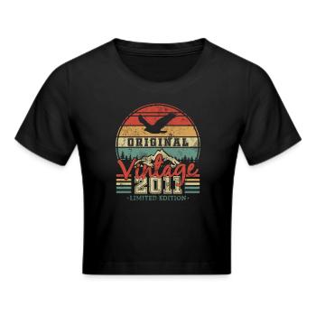 Original 2011 12/13 ans Vintage Anniversaire Rétro - Crop top - noir - Devant - Marisol (170cm)
