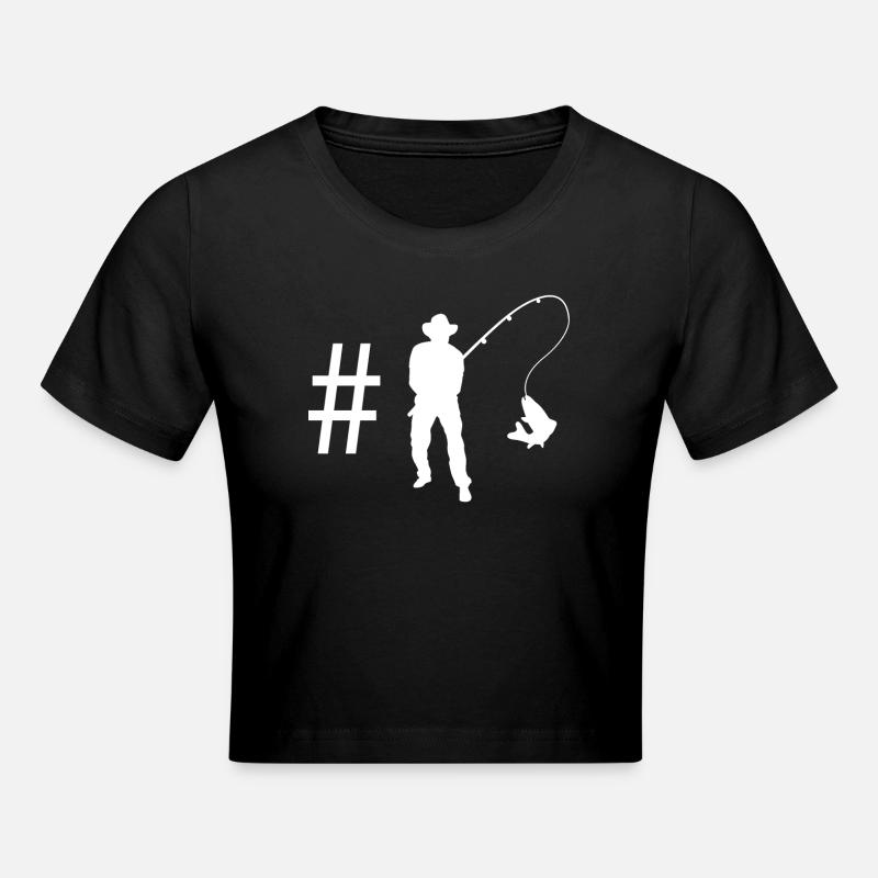 Hashtag - Pêche - - Crop top - noir