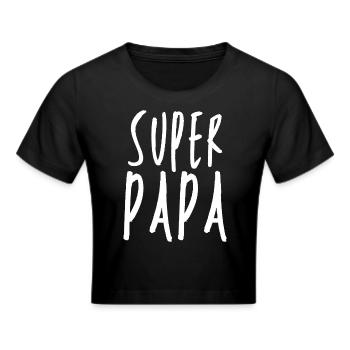 Super Papa - Crop top - noir - Devant - Marisol (170cm)