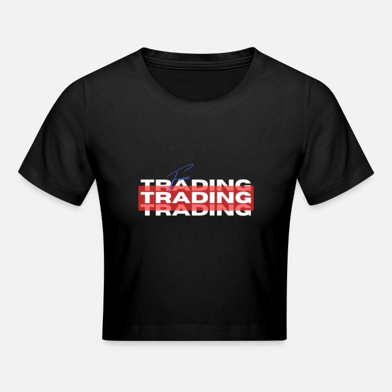 Trading Exchange Forex Trader - Crop top - noir