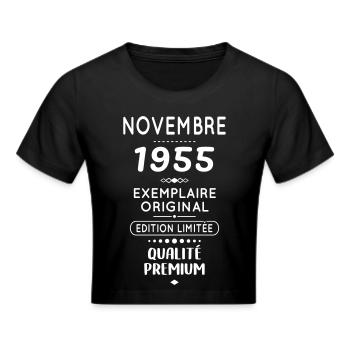Anniversaire 70 ans - Novembre 1955 Original - Crop top - noir - Devant - Marisol (170cm)