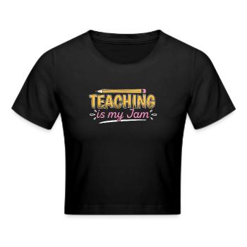Teacher Teacher’s Jam Cadeau de l’enseignant - Crop top - noir - Devant - Marisol (170cm)