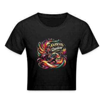 Carnival dance alaaf - Cropped T-Shirt - black - Front - Marisol (170cm)