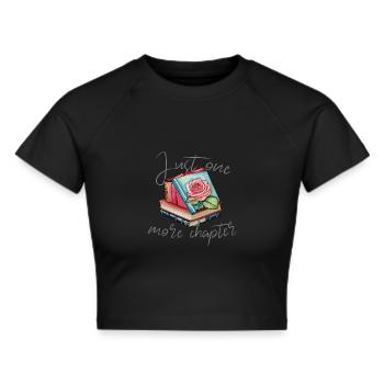 Only one more chapter - Cropped T-Shirt - black - Front - Marisol (170cm)