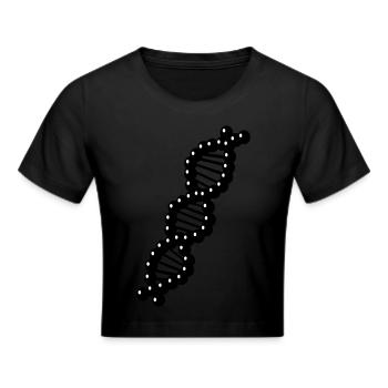 DNA - Cropped T-Shirt - black - Front - Marisol (170cm)