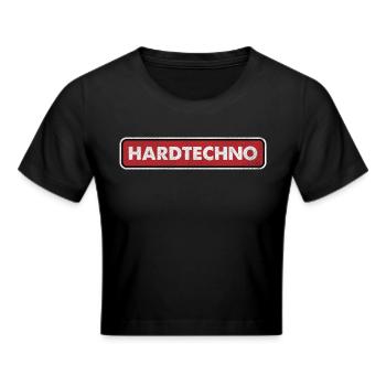 HardTechno J’aime la musique hard techno - Crop top - noir - Devant - Marisol (170cm)