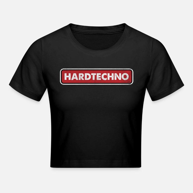 HardTechno J’aime la musique hard techno - Crop top - noir