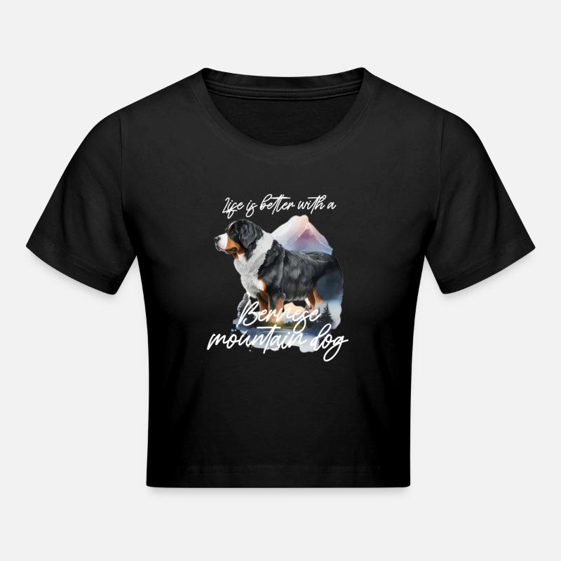 Bouvier bernois - Crop top - noir