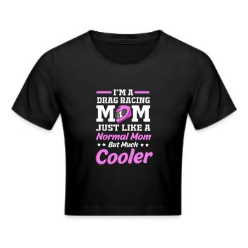Drag Race Mom Mom - Cropped T-Shirt - black - Front - Marisol (170cm)