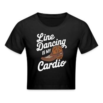 Line Dancing Dancing Dancers - Cropped T-Shirt - black - Front - Marisol (170cm)