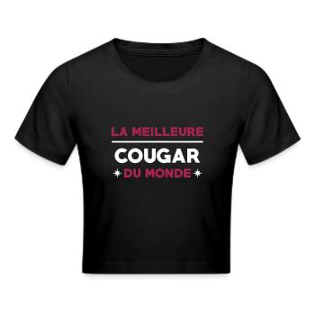Cougar / / Sexe / Sexy / Porno / Coquin - Crop top - noir - Devant - Marisol (170cm)