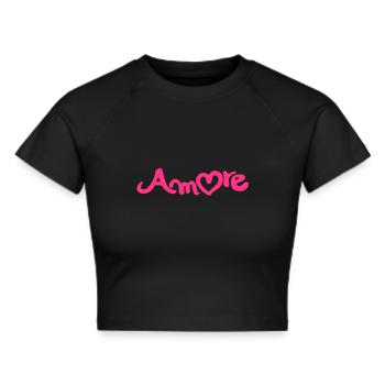 amore - Crop top - noir - Devant - Marisol (170cm)