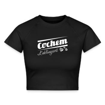 Cochem - Lieblingsort mit Stadtnamen - Frauen Cropped T-Shirt - Schwarz - Vorne - Marisol (170cm)