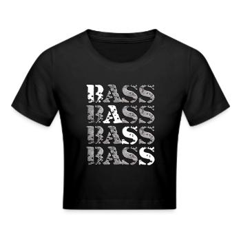 Bass und mehr | Subwoofer, Car Audio, Musik - Frauen Cropped T-Shirt - Schwarz - Vorne - Marisol (170cm)