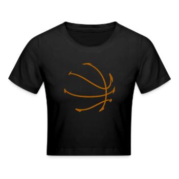 Basket Basketball - Frauen Cropped T-Shirt - Schwarz - Vorne - Marisol (170cm)