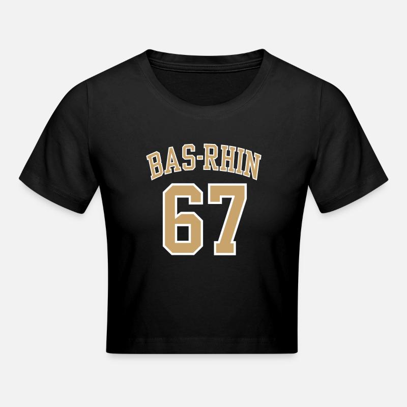 Bas Rhin 67 - Crop top - noir