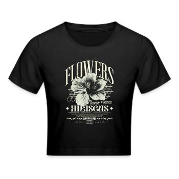 Fleur d’hibiscus Fleur d’hibiscus - Crop top - noir - Devant - Marisol (170cm)