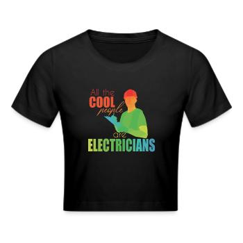 Électriciens - Crop top - noir - Devant - Marisol (170cm)